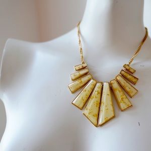 Gold Bib Necklace